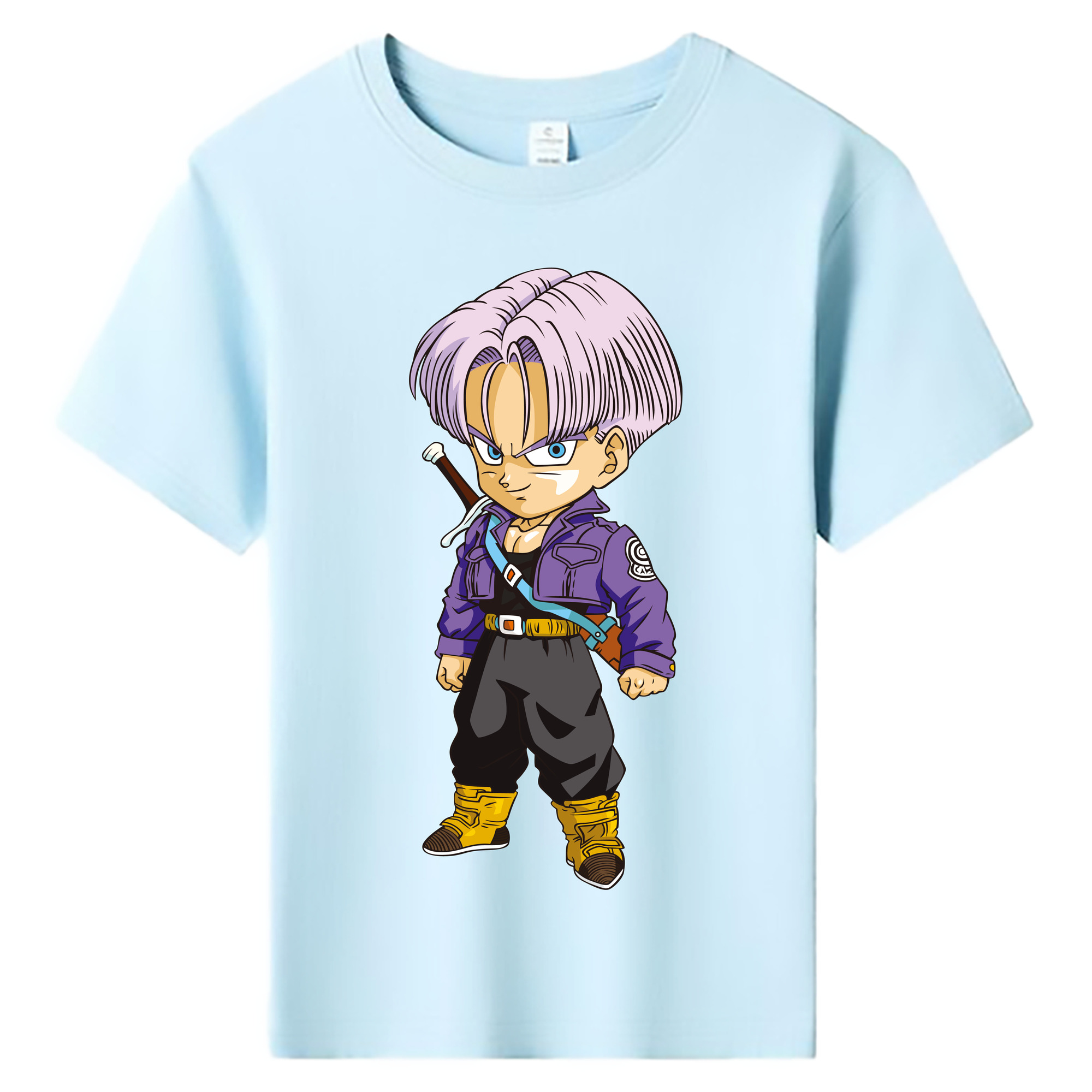 （画像用） ドラゴンボール トランクス（Torankusu）DRAGON BALL Trunks 綿100％キッズTシャツ（フロントプリント）